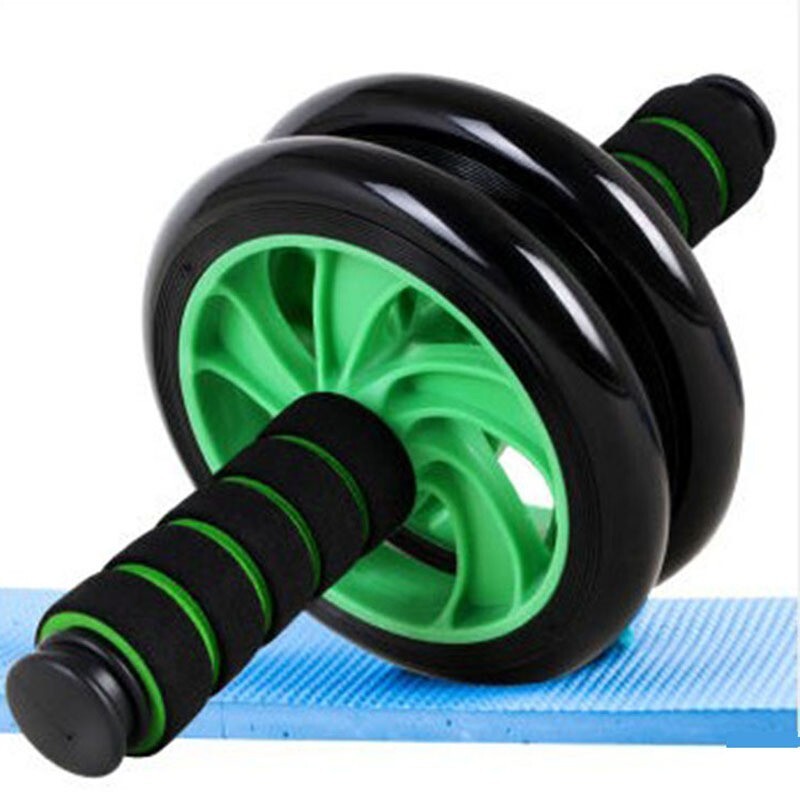 Double Wheel Ab Roller Core Strength Training Abdominal Roller - Green or Blue