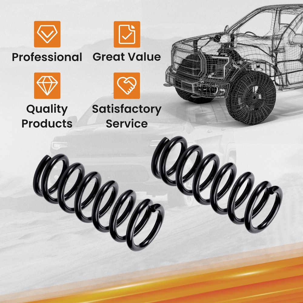 1" Front Drop Coil Springs For Chevy Silverado 1500 Single Cabs 1999-2007