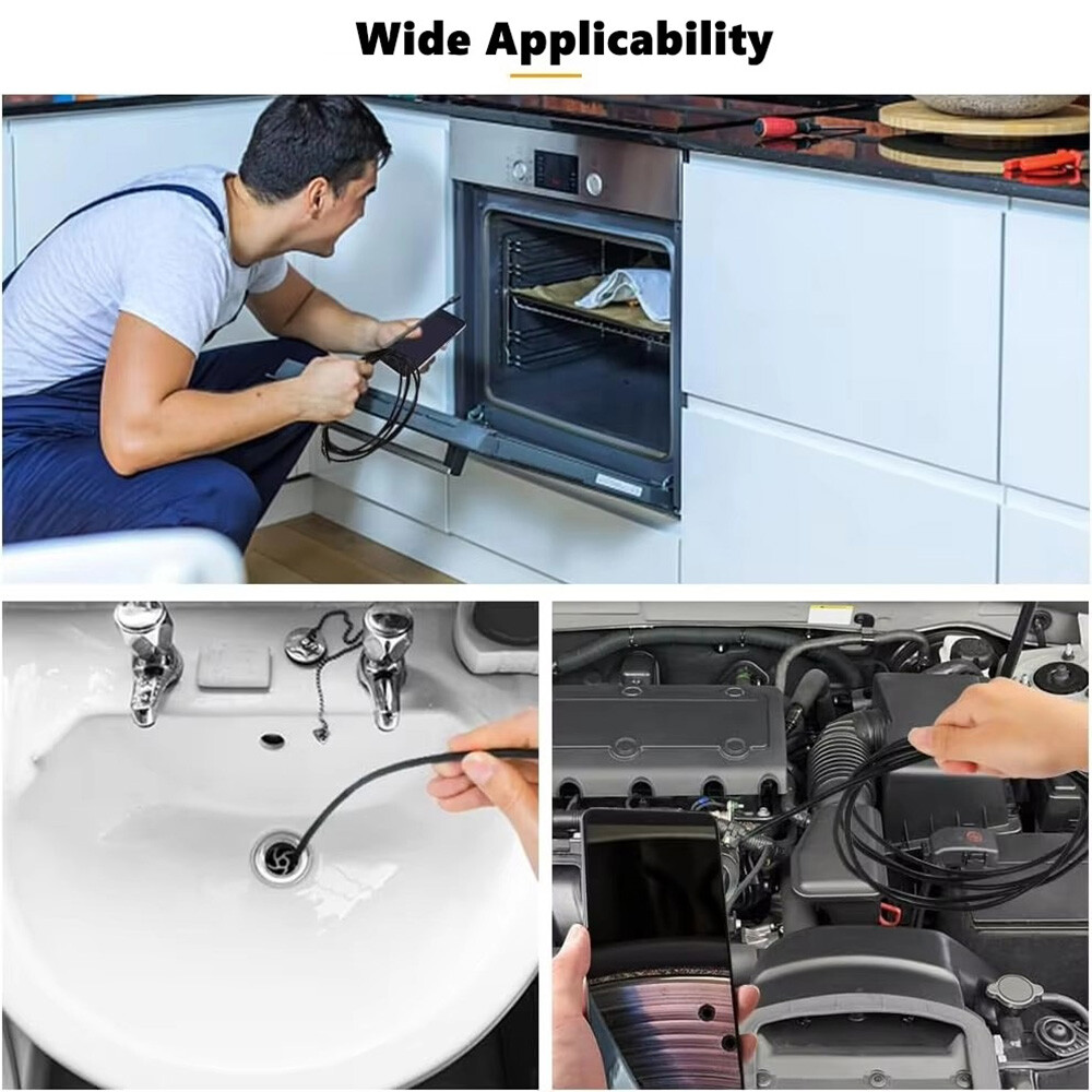 2MP Single/Dual Lens Waterproof Endoscope Camera Borescope for Iphone Android US