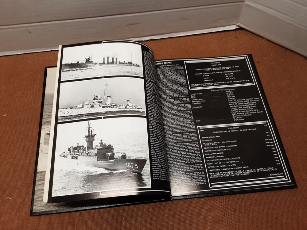 USS TRIPPE FF1075 1987 Mediterranean Deployment Cruise Book