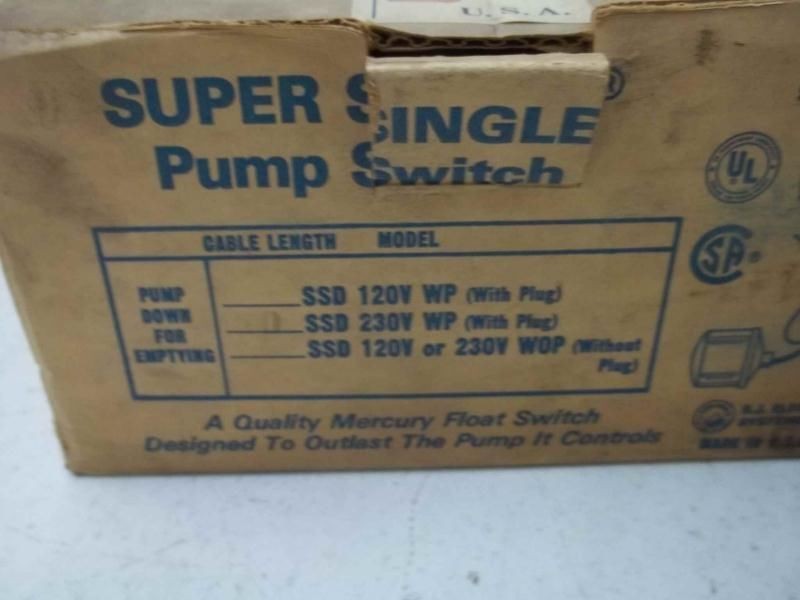 S.J. ELECTRO SYSTEMS, INC. 10SSD 230V WP (WITH PLUG) NSMP