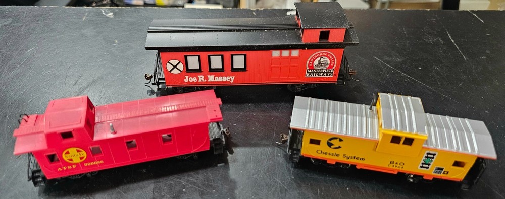 Hawthorne Village John Wayne Train AND Wolf Moonlight Express Train Set