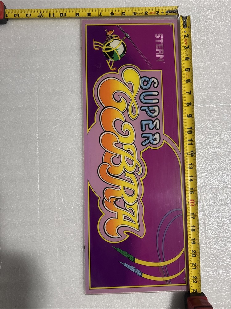 Original Super Cobra Stern Arcade Marquee