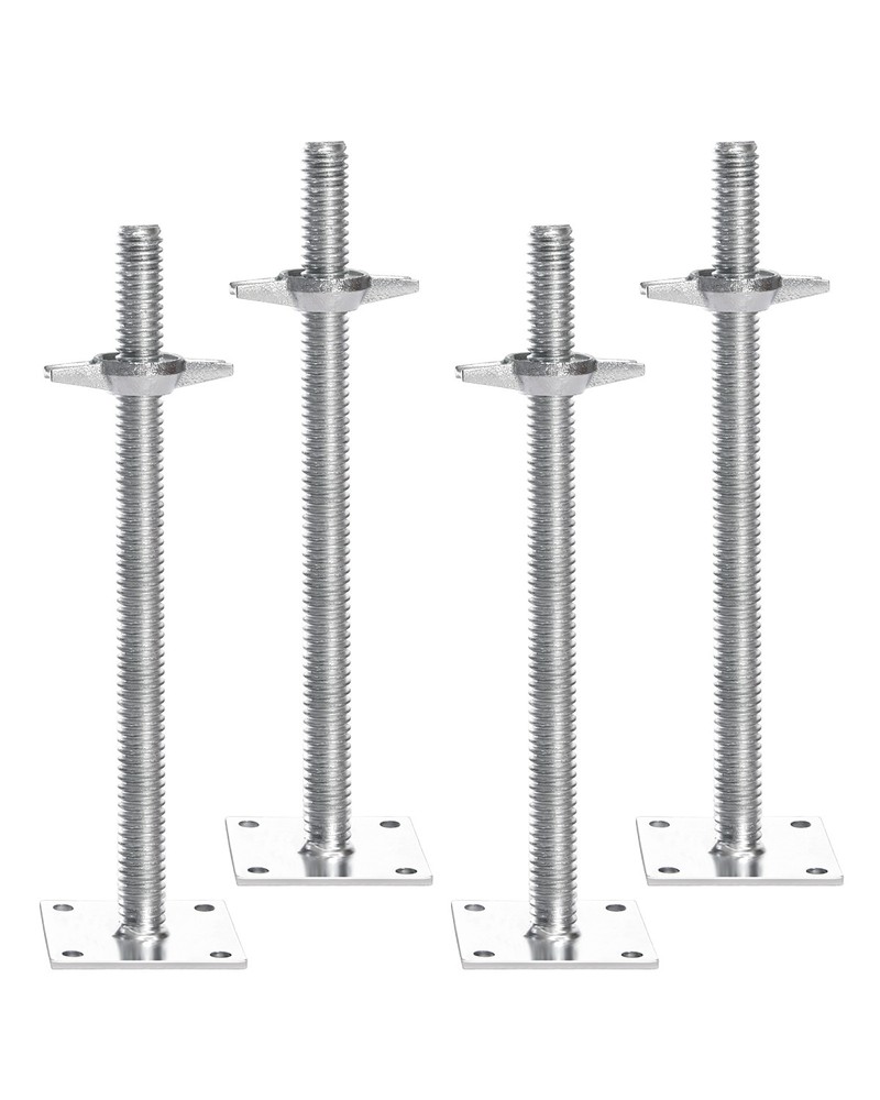VEVOR 4-Pack Adjustable Leveling Jacks Solid Screw for Baker-Style Scaffolding