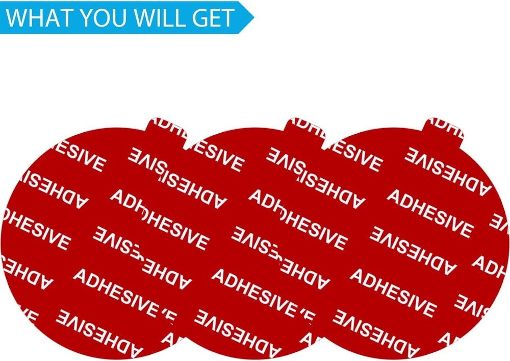 Transparent Double-Sided Adhesive Disk Set for Dashboard & Windshield Use