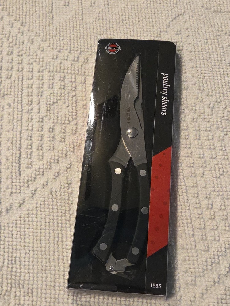 Norpro 10" Poultry Shears Black & Silver New