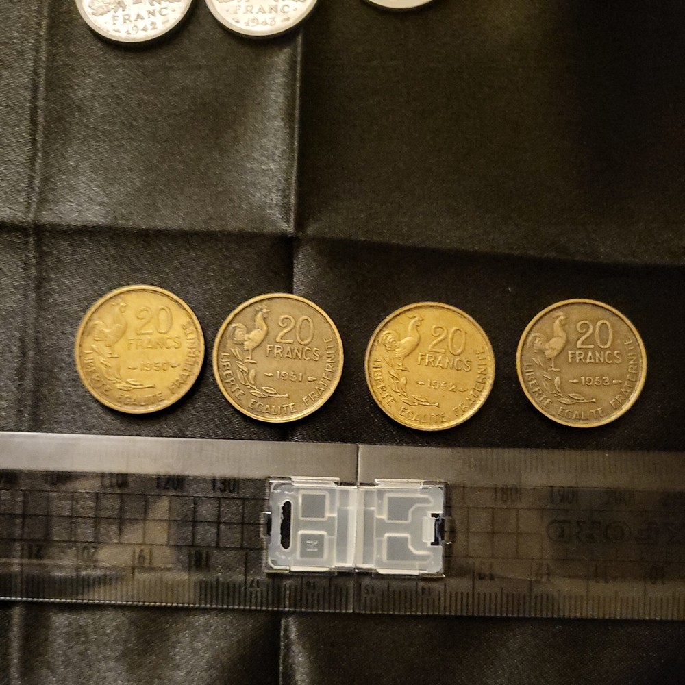 4 X Corresponding 20 Francs 50 51 52 53
