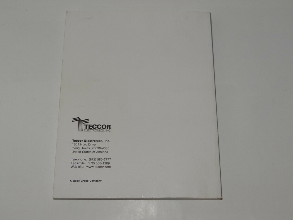 1998 SIDACtor DATA BOOK Teccor Electronics Inc. SIEBE Group Company