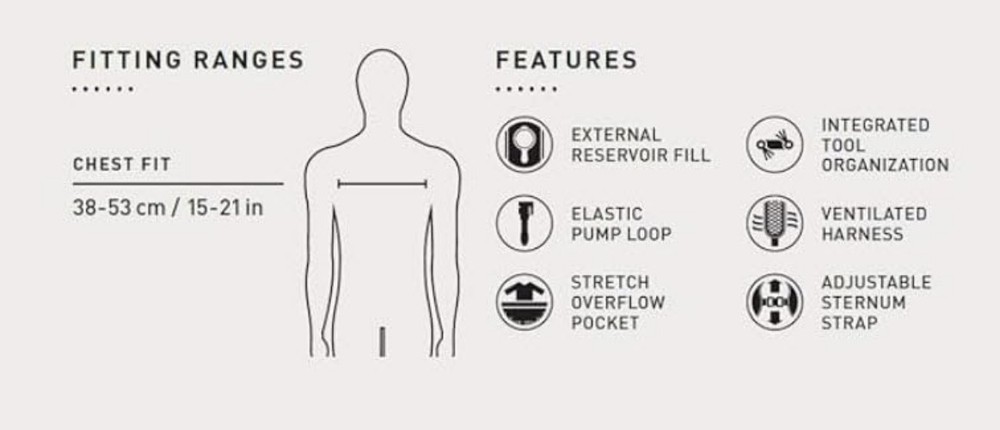 Rogue Hydration Pack 85oz, Black/Graphite