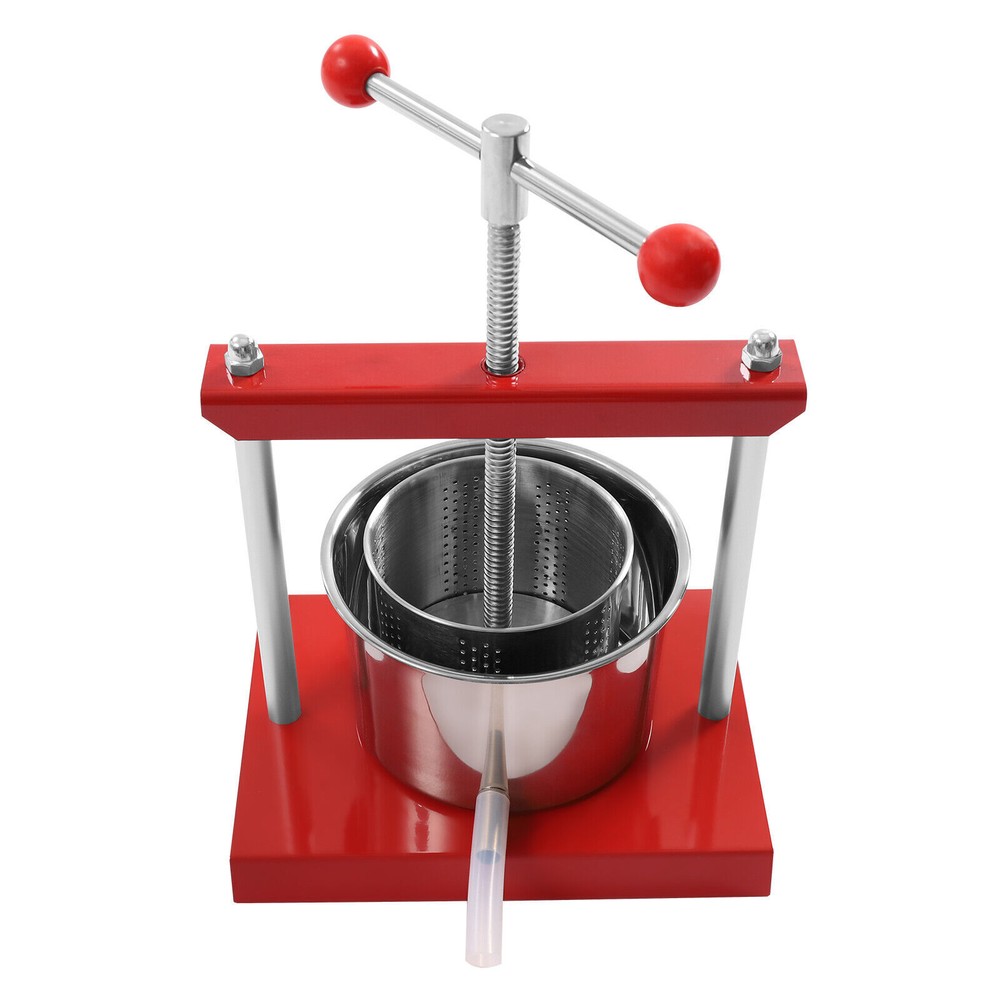 3l/0.8gal Fruit Wine Cider Press,Apple Grapes Crusher Juice Maker Wine Making