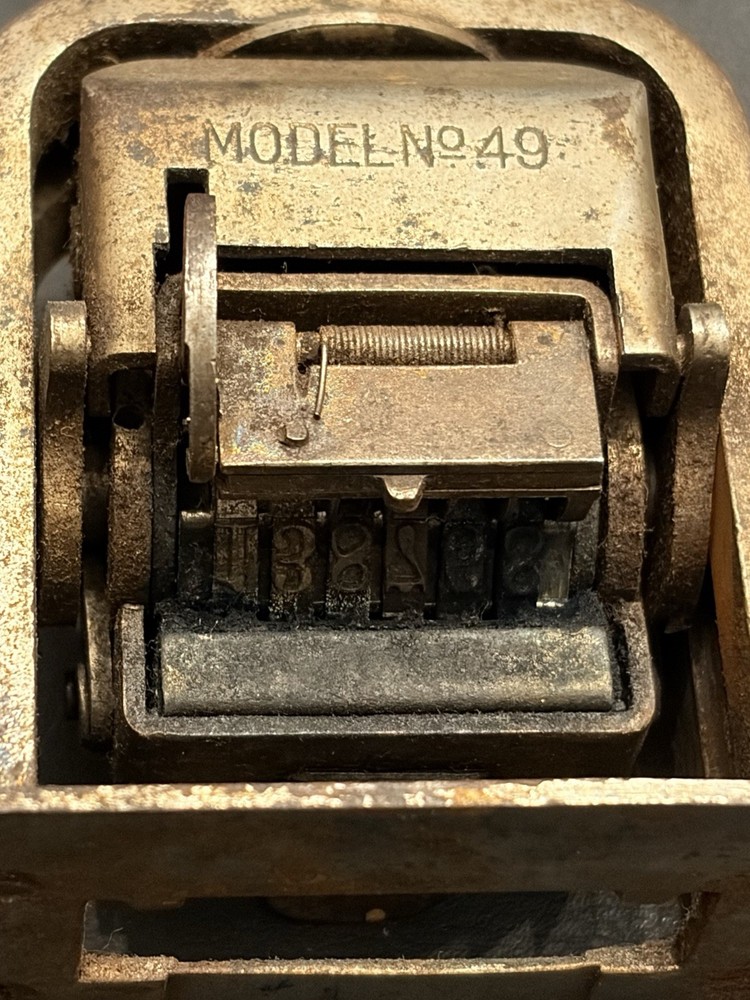 Bates Model 49 Numbering Machine Working Advances Tested 5-Digit