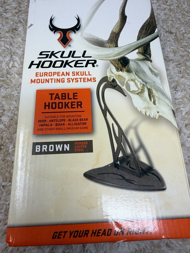 Skull Hooker Table Hooker Small and Medium Game Black European Skull Mounting