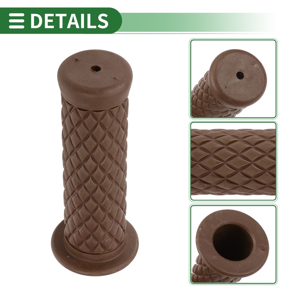 1" 25mm Motorcycle Knobs Throttle Handlebar Cover TPU Light Brown