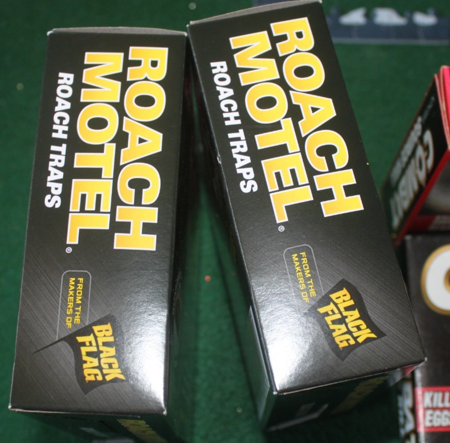 6 Packages, assortment Roach Motel, Combat Bait, Source Kill Max