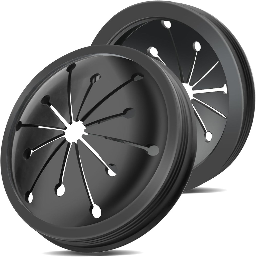 2 Pcs Garbage Disposal Splash Guard, 3 1/8" Sink Rubber Guard for Garbage Dispos