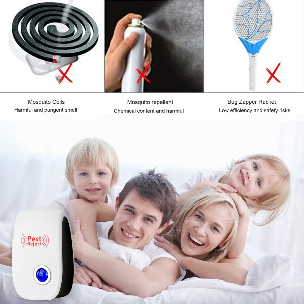 Ultrasonic Pest Repeller Reject Bug Mice Mites Spider Insect Electronic Defender