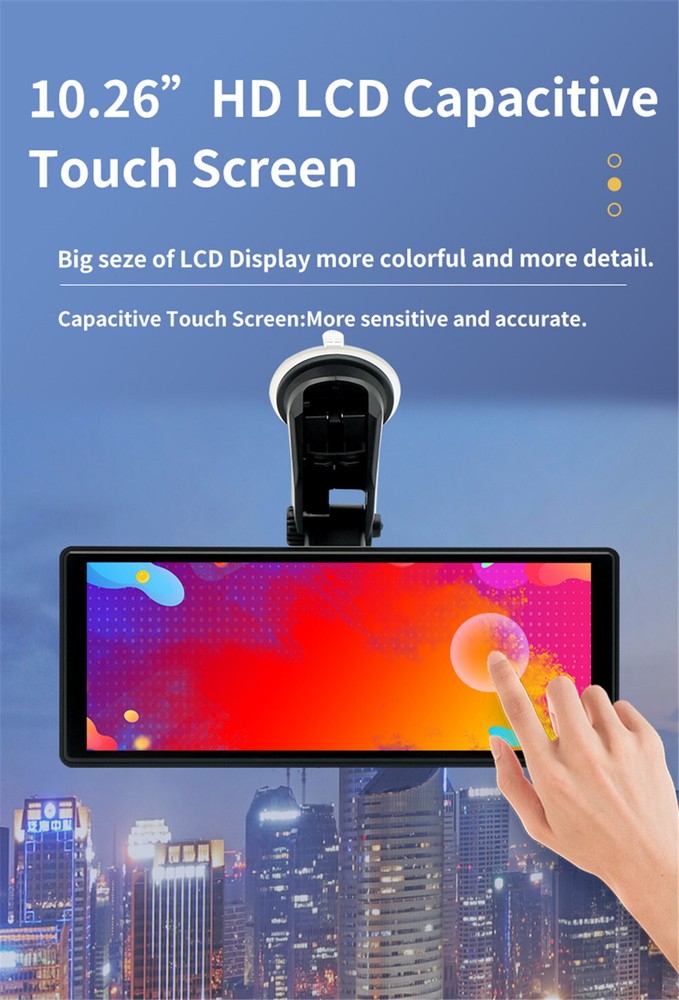 Radio Stereo HD LCD Display Touch Screen Multimedia Player With Reverse Camera