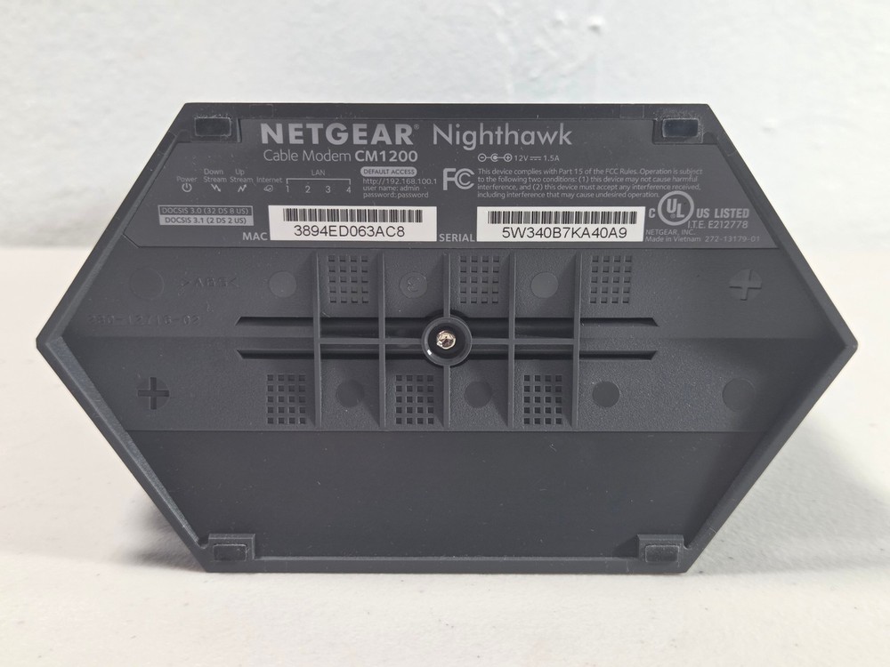 Netgear Nighthawk CM1200 Multi-Gig Speed Cable Modem
