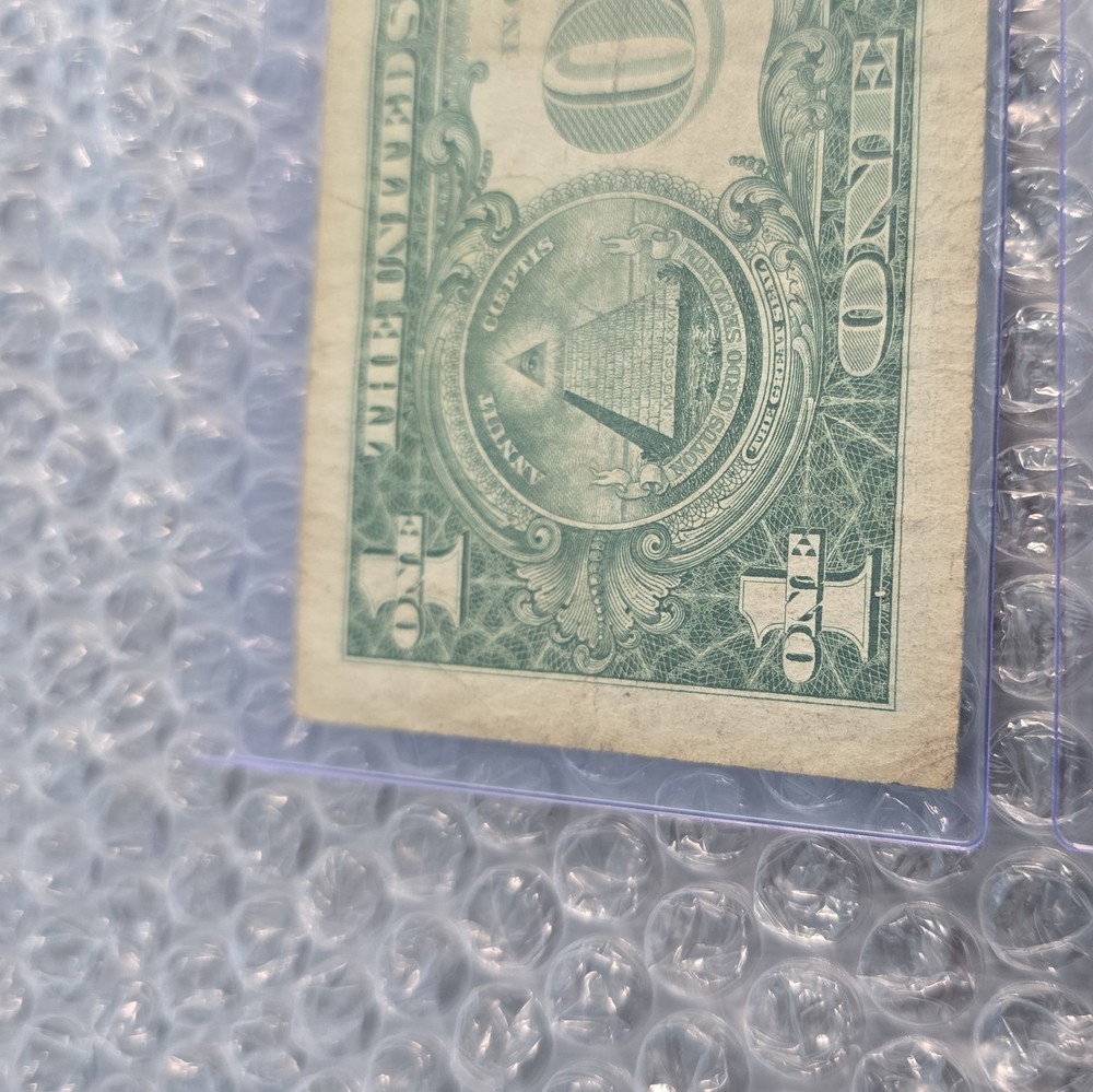 TWO-$1 1957B SERIES SILVER CERTIFICATES