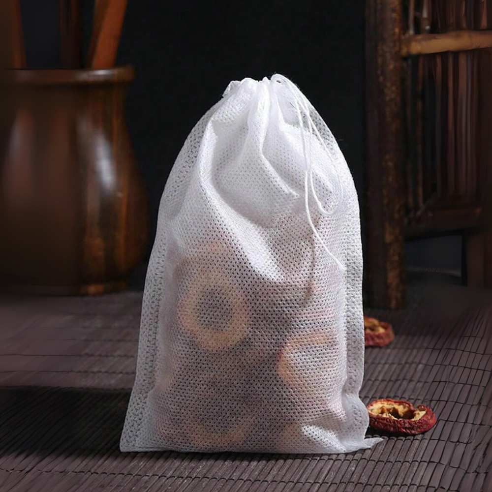 Tea Filter Bags Disposable Empty Cotton Drawstring Seal Filter Loose Leaf Bag