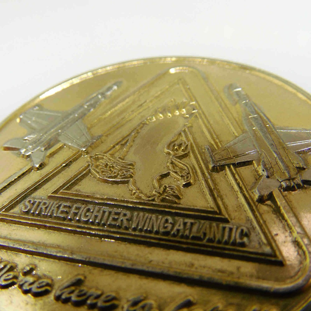 USN NAVY CHIEF STRIKE FIGHTER WING ATLANTIC CHALLENGE COIN