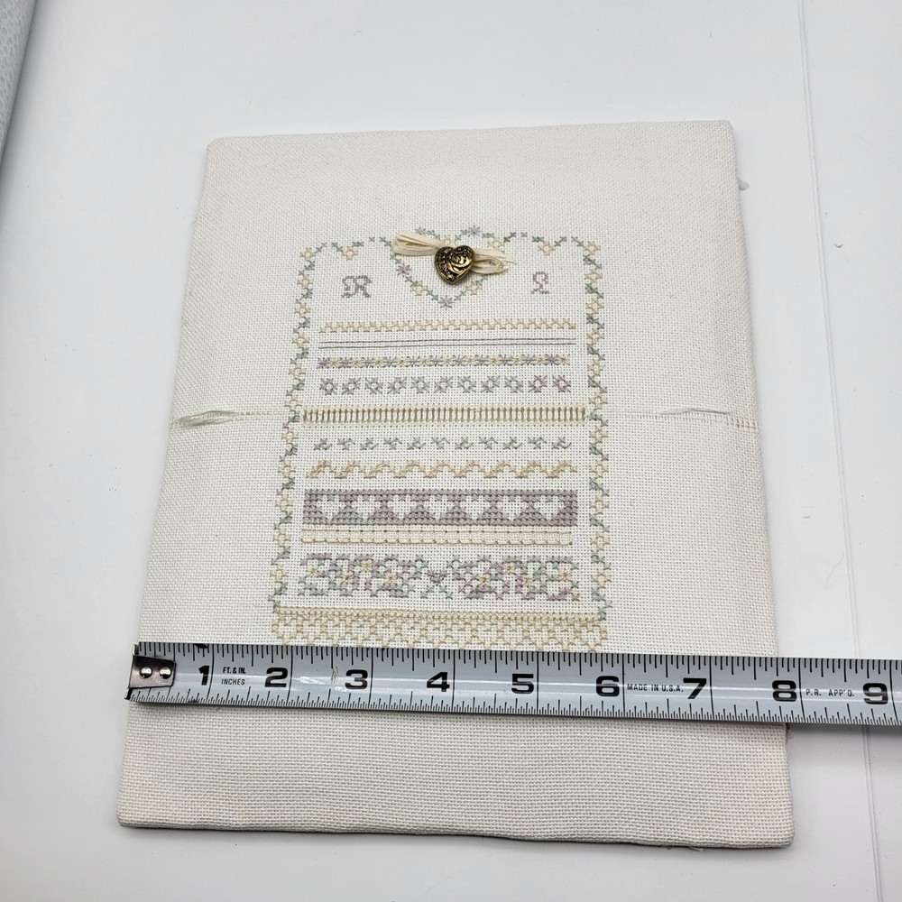 Lovely Vintage Cross stitch Sampler completed decor