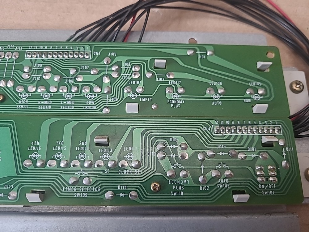 Monitor MPI 441 Heater Control On Off Temperature Button Computer Panel Board