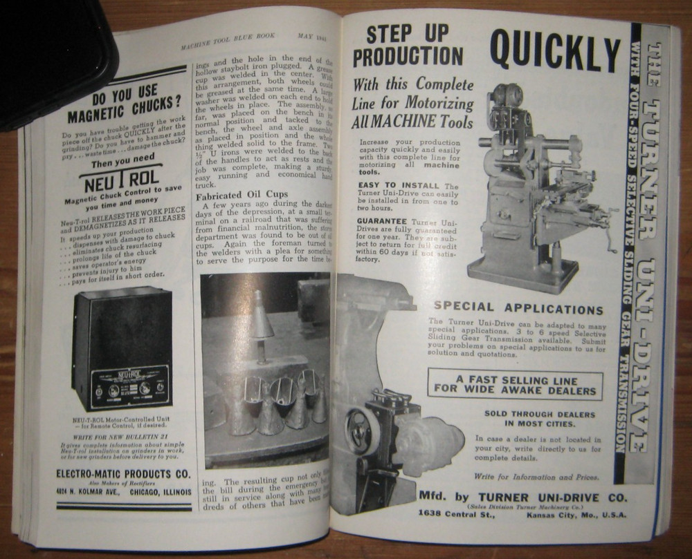 1941, Machine Tool Blue Book, Fray Machine Tool Company