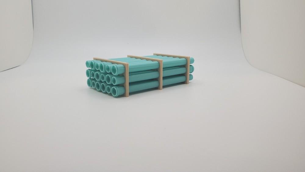 1/50 Scale 12" Sewer Pipe Trailer Load/Diorama Accessory