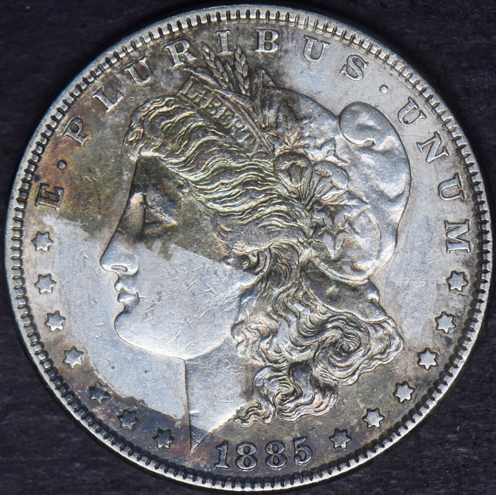 1885 Morgan Silver Dollar Toned - ✪COINGIANTS✪
