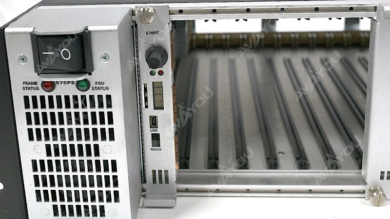 Evertz 570FR 3RU Compact Distribution Frame +570FC Frame Control +57PS Redundant