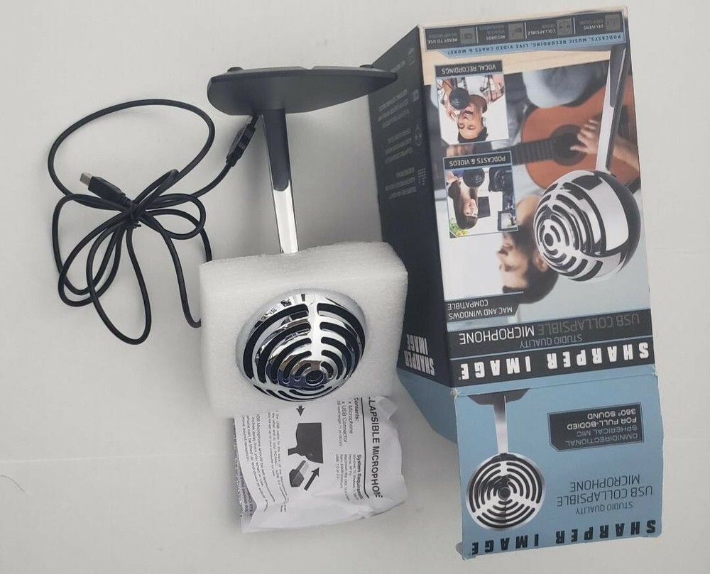 Sharper Image Studio Quality USB  Microphone