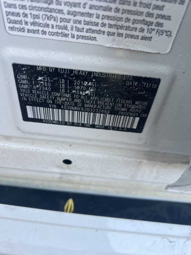 LEGACY 2011 Third Brake Light OEM