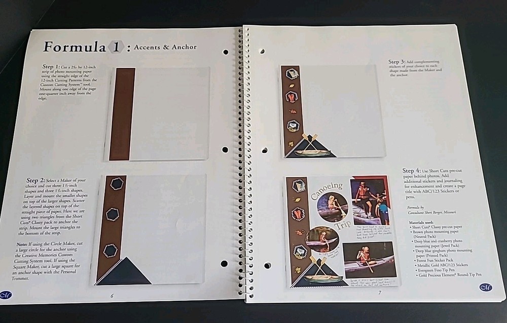 Creative Memories Fast Formulas Instruction Book - 4th Edition 2003