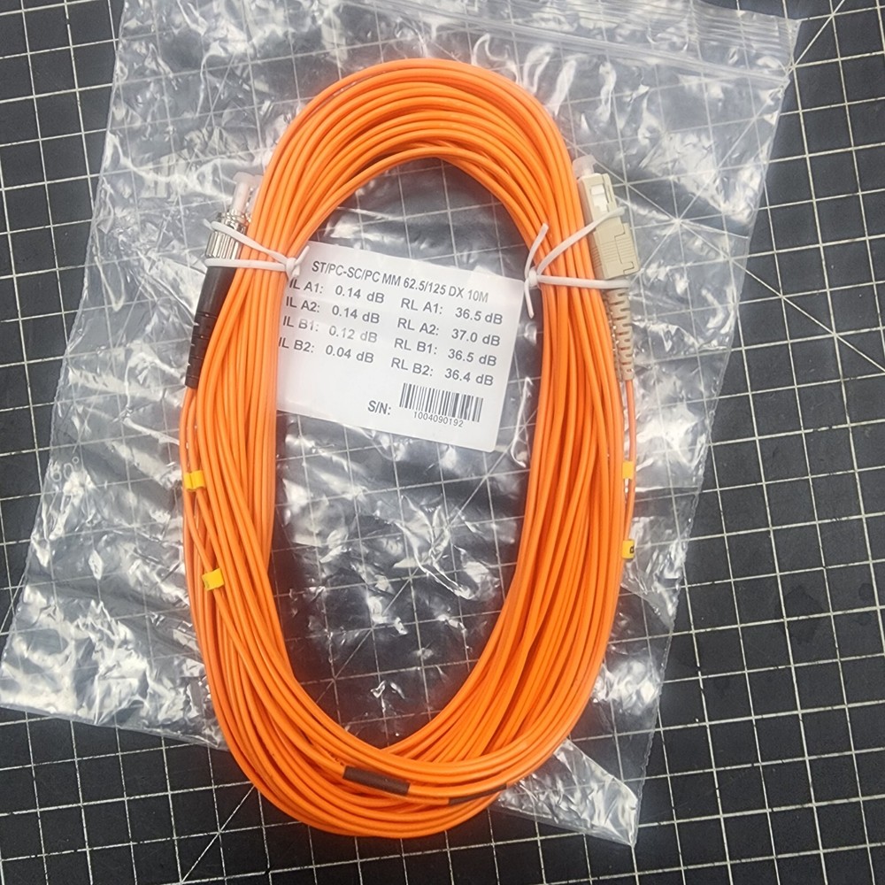 ST to SC Multimode Patch Cable ST/PC-SC/PC MM 62.5/125 DX 10M [A8B1]
