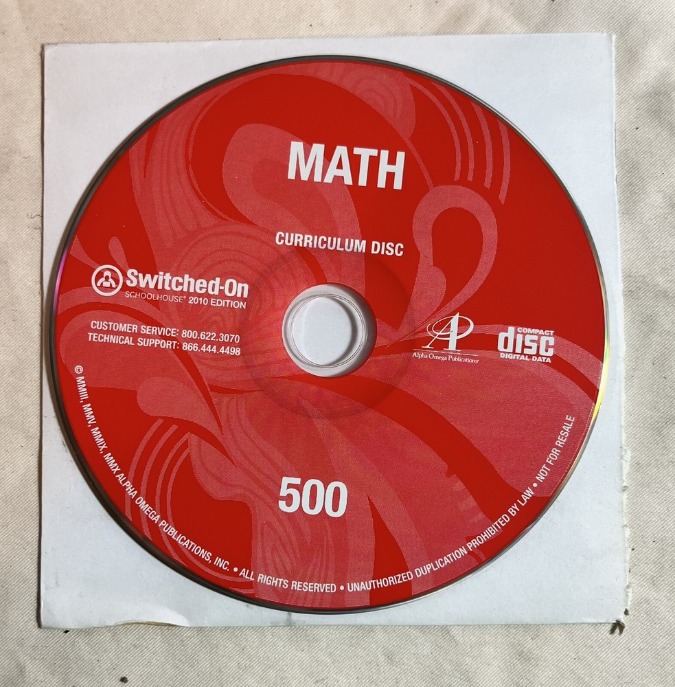 Homeschool Curriculum Student Learning CDs Math/Bible/Literature/Science/History
