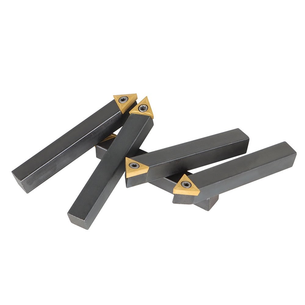 5 Pack 1/2" Carbide Indexable Turning Tool Lathe Bit With Carbide Inserts Tool