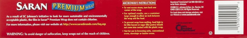 Premium Plastic Wrap - 100 Ft - 3 Pk