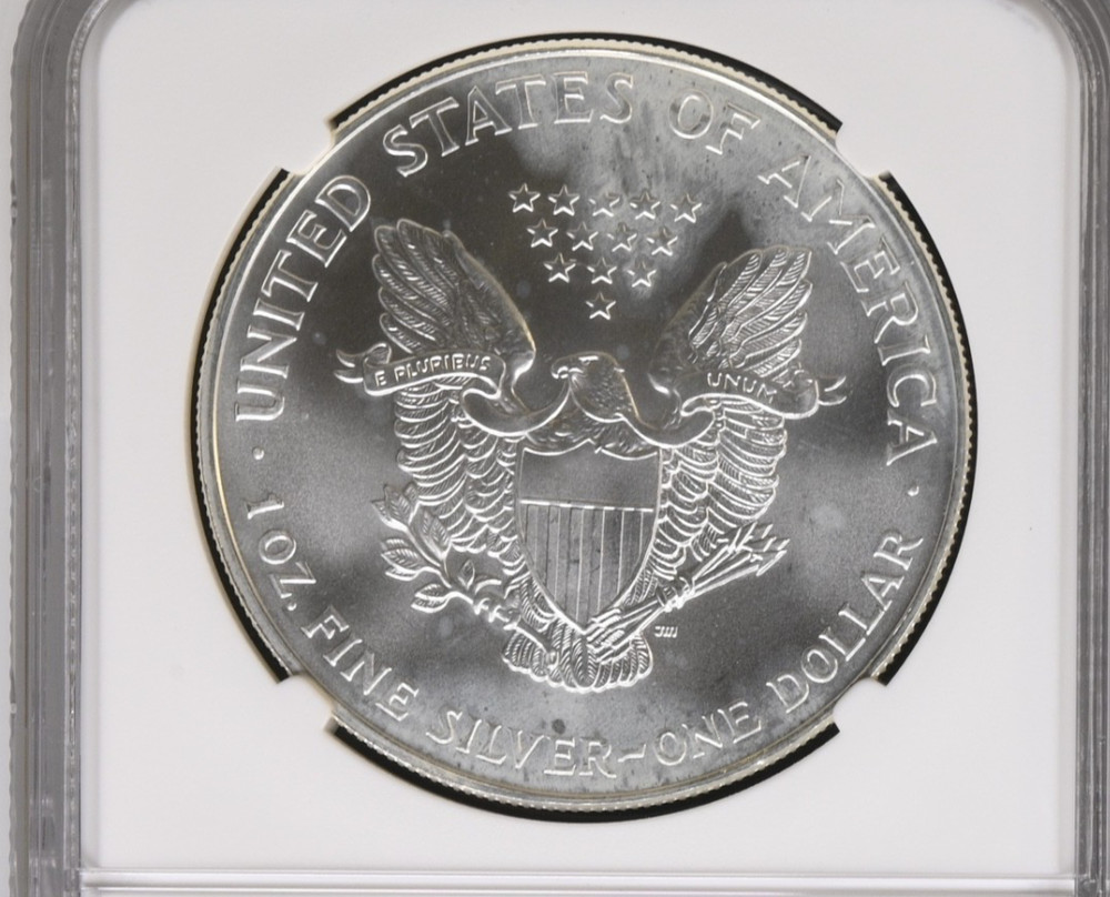 1994 $1 Silver American Eagle--NGC UNC MS67