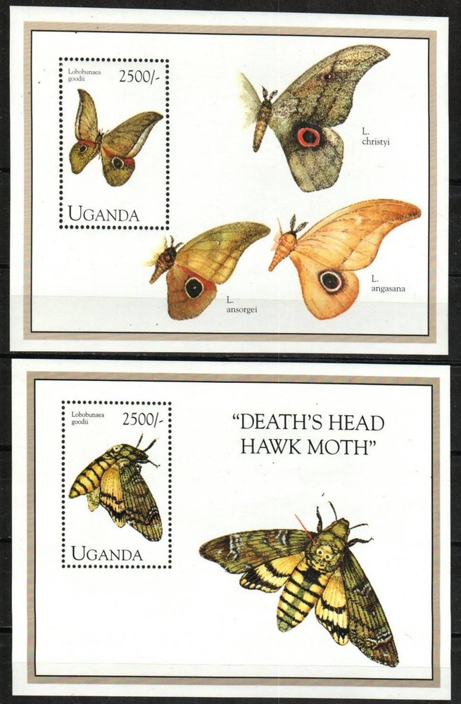 Uganda Stamp 1230-1231  - Moths