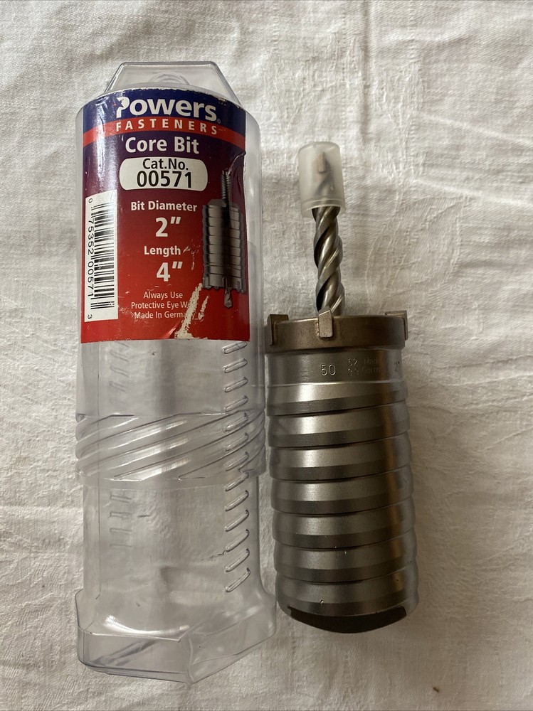 POWERS FASTENERS 'CORE BIT' Cat. No. 00571 in Case 2”  x 4" DEEP