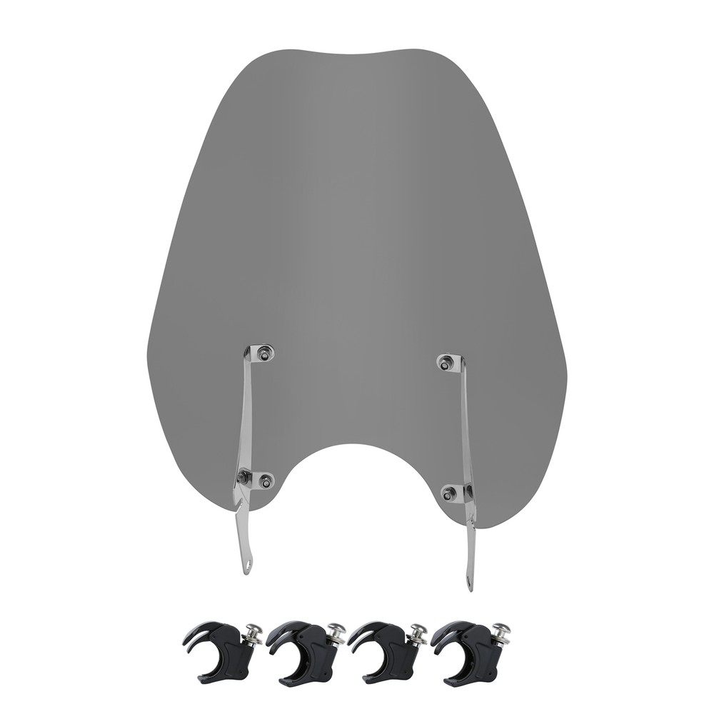 Windshield Windscreen & 41mm Quick Release Clamps Fit For Harley Dyna Softail US