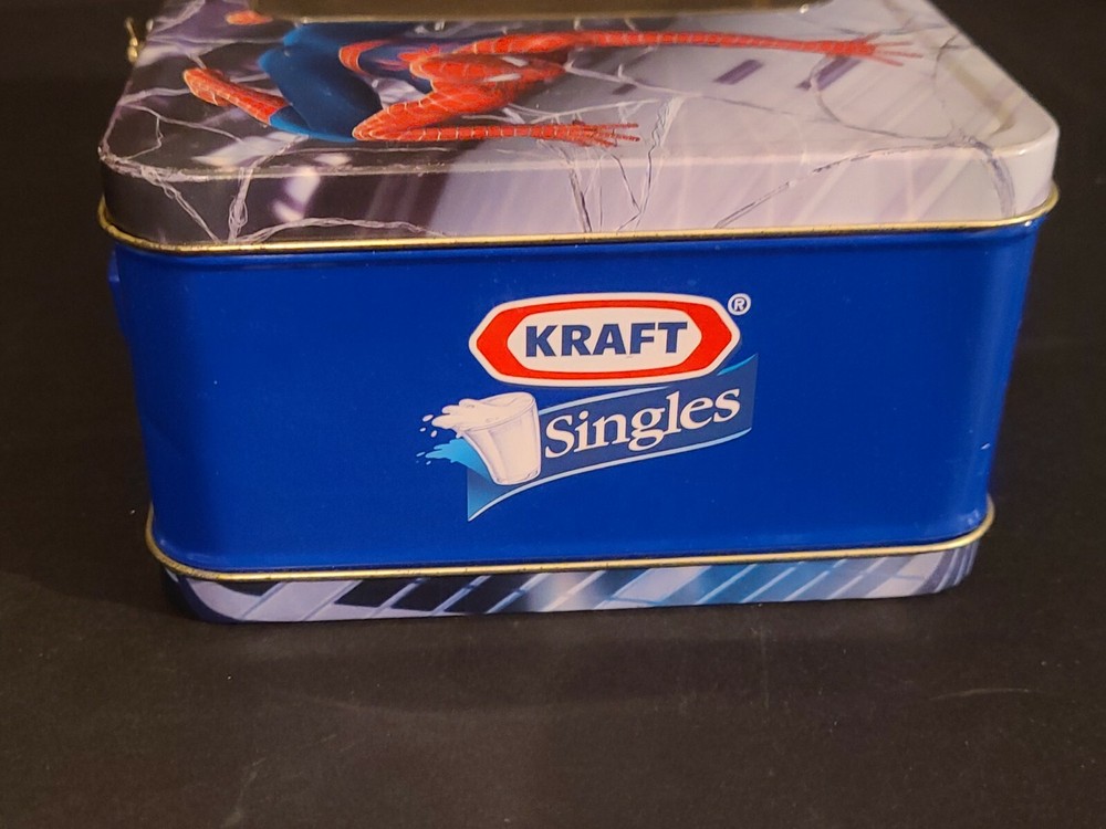 Marvel Spider-Man Metal Tin Lunch Box 2004 Kraft Singles