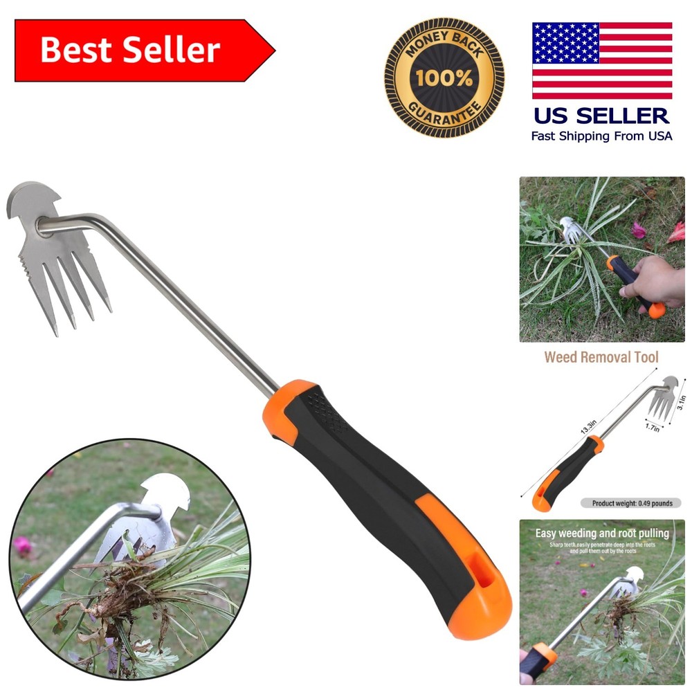 Efficient Weeding Tool: 2024 Manganese Steel Handheld Puller with Safety Tips