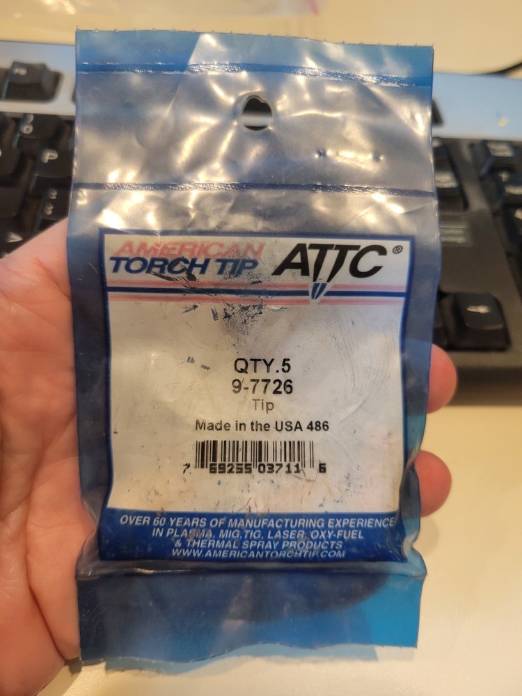 ATTC 9-7726 PLASMA TIP 5/PKG THERMAL DYNAMICS-STYLE