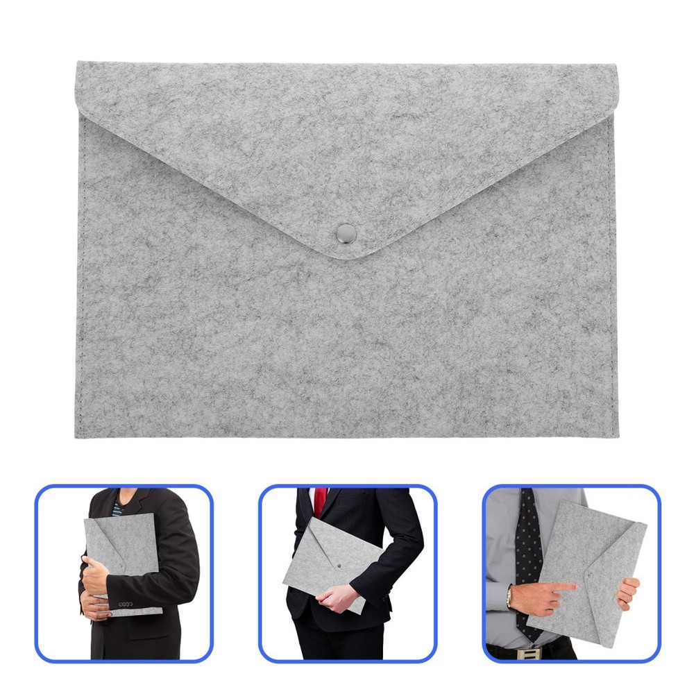 Felt Paper Organizer Document Folder Letter Size Briefcase Envelope Handbag
