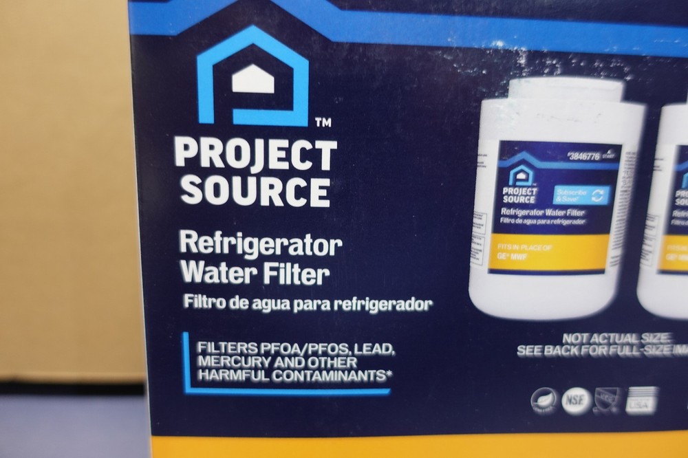 Project Source #3846776 G-1-2 Refrigerator Water Filter fits GE MWF - 2-Pack NEW