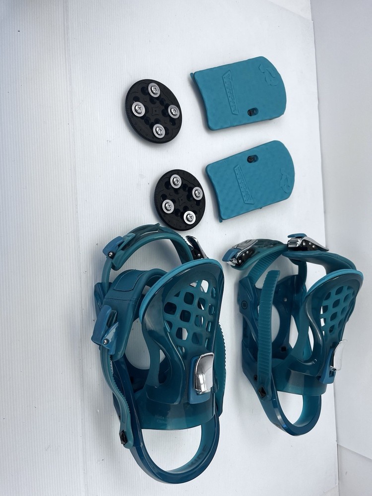 RIDE Snowboard  Binding Fixations  KS S Emerald US 4-7  Read Description Unused