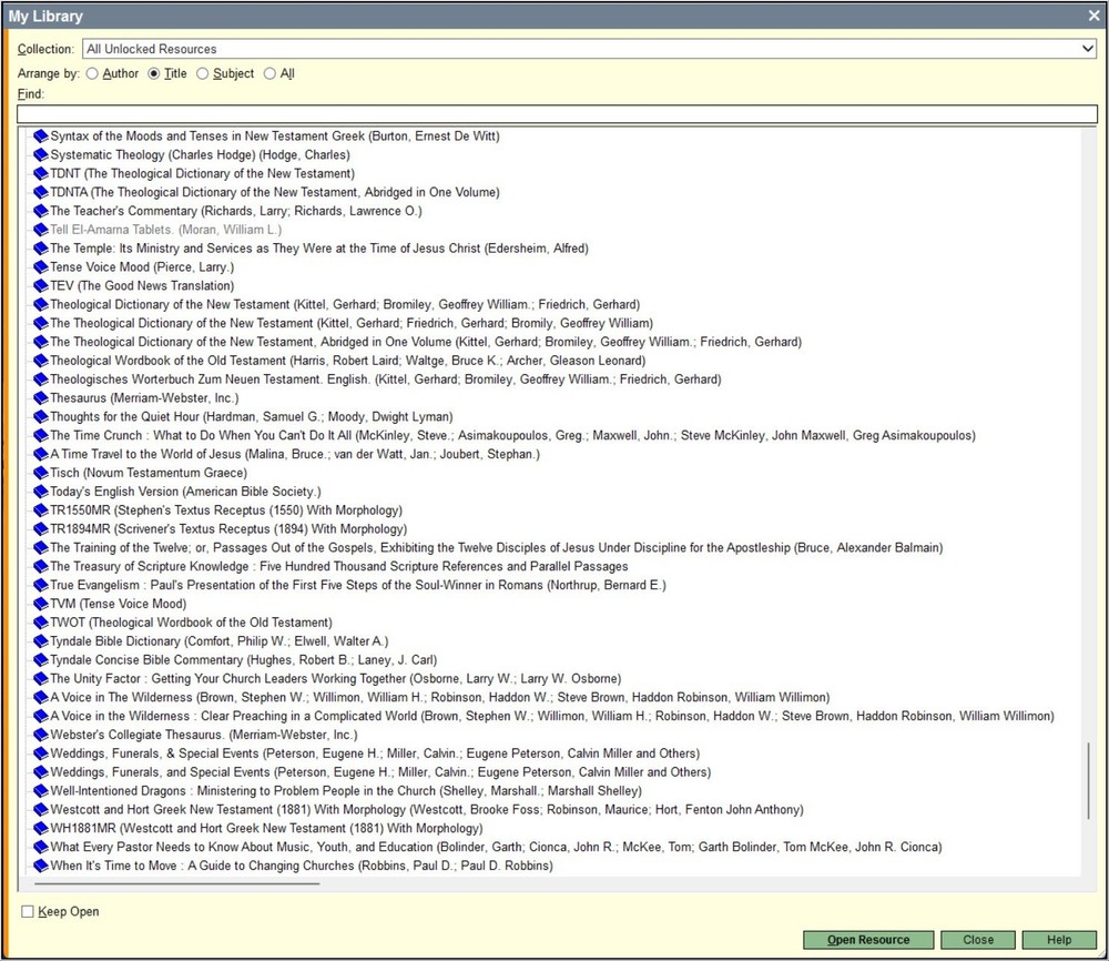 Logos Bible Software Scholar's Library with 350+ Resources