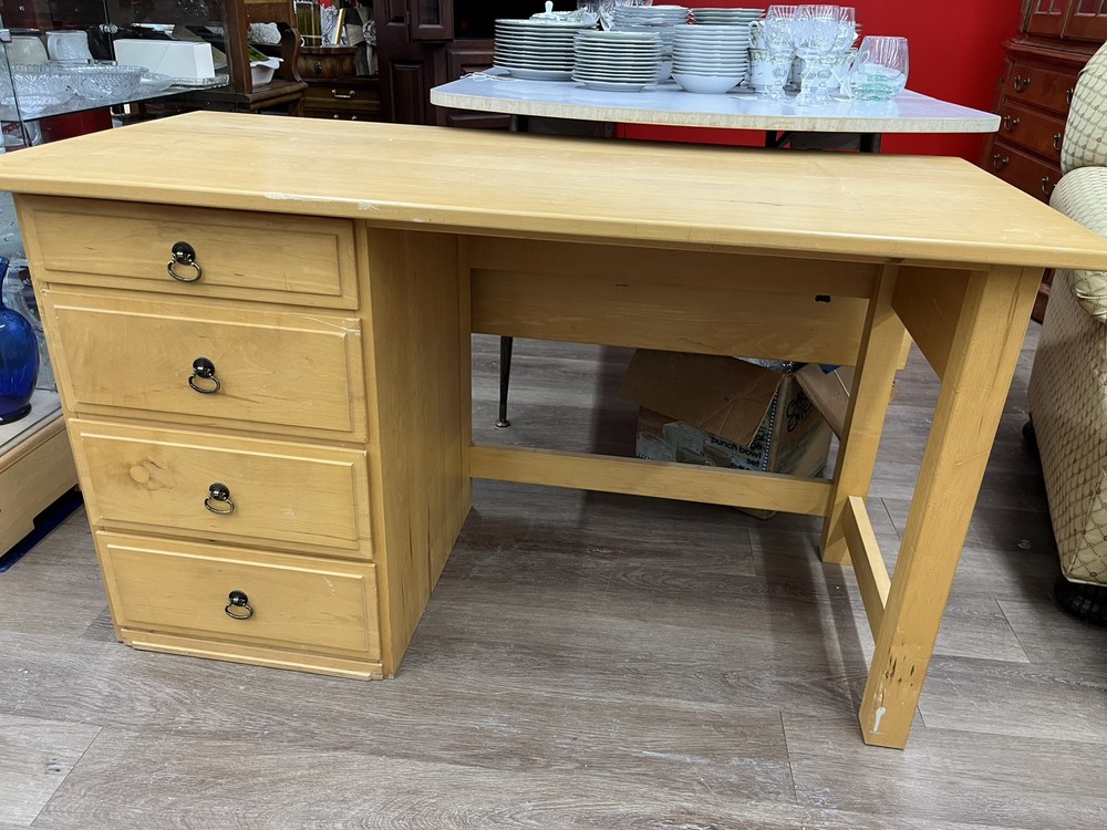 Vintage Wooden Drop Leaf Desk